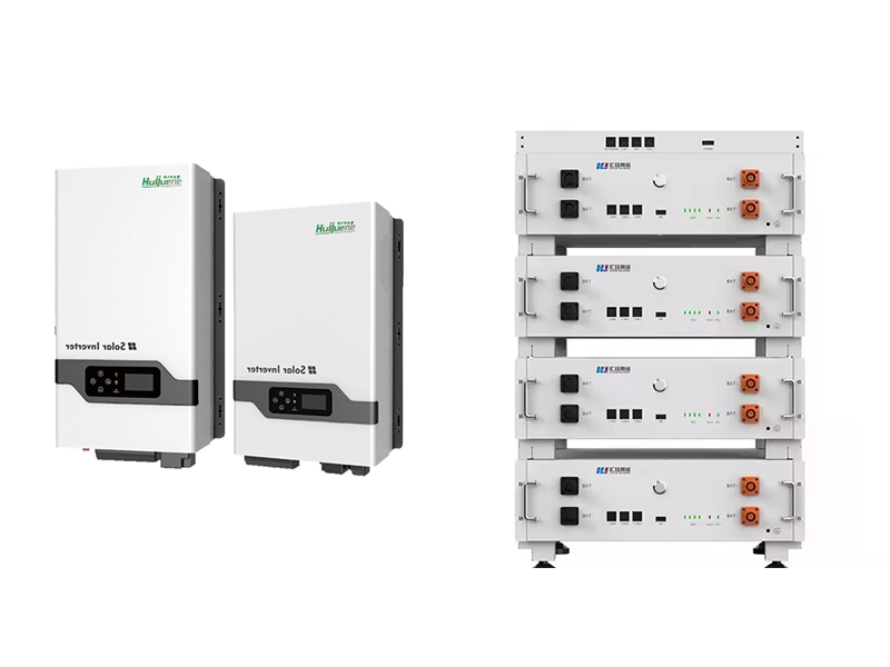 Hybrid Inverter and lithium ion battery in the system